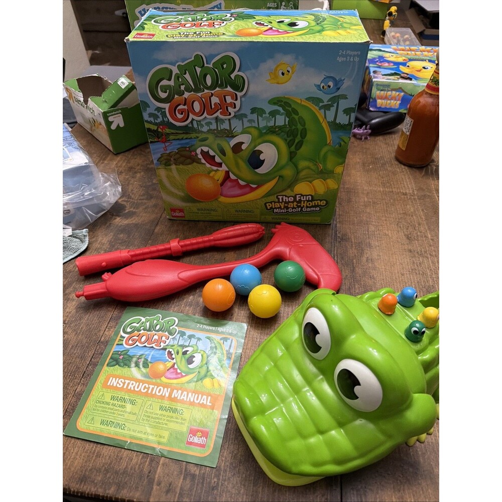 Gator Golf Putt The Ball Into The Gator's Mouth To Score Indoor Fun Ages 3+